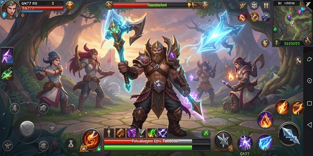 Tampilan gameplay menakjubkan dari GN777 yang penuh aksi.