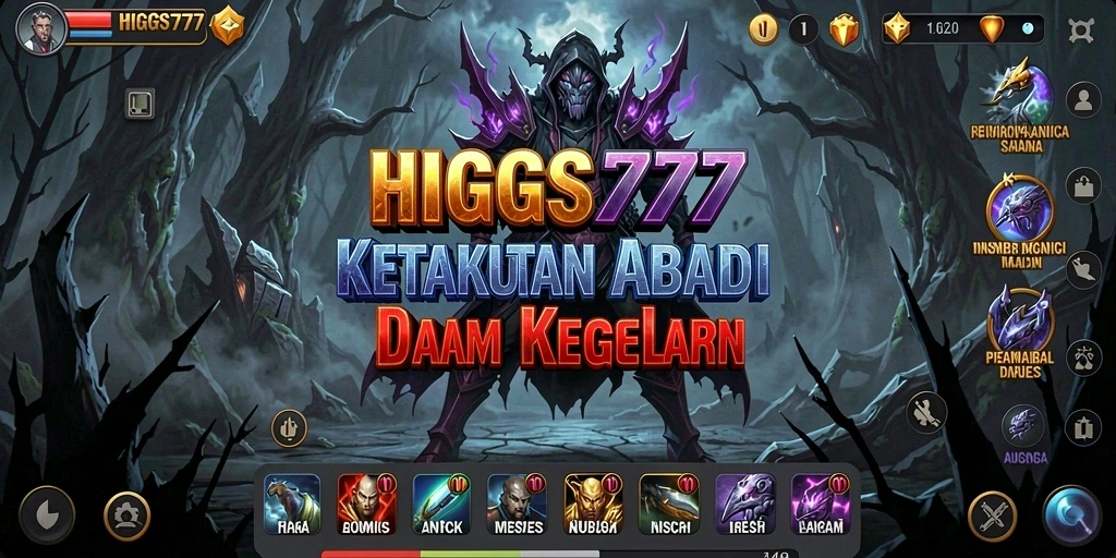 Screenshot HIGGS777 menampilkan suasana horor yang mencekam dan gameplay menegangkan.
