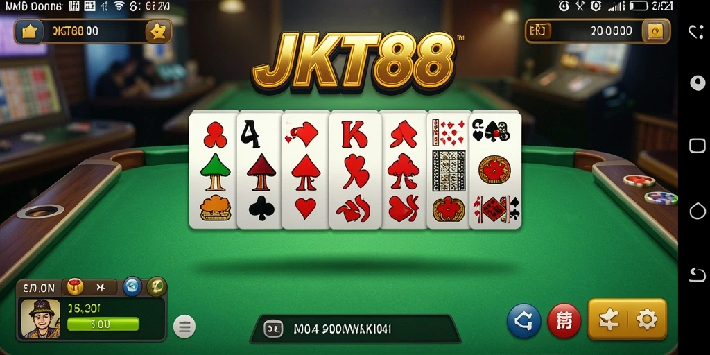 Tangkapan layar JKT88 menampilkan pemain yang sedang seru bermain Domino.