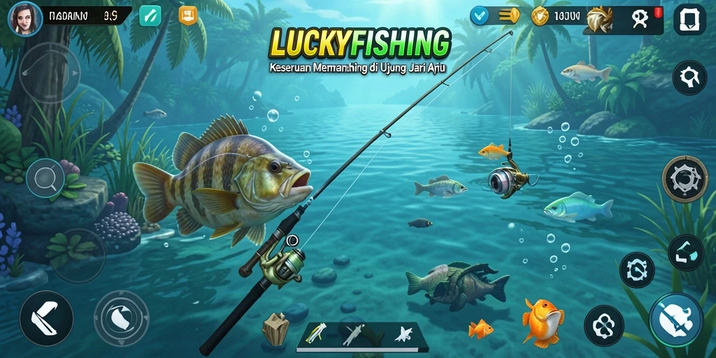 Tangkapan ikan yang menarik dan gameplay memancing seru.