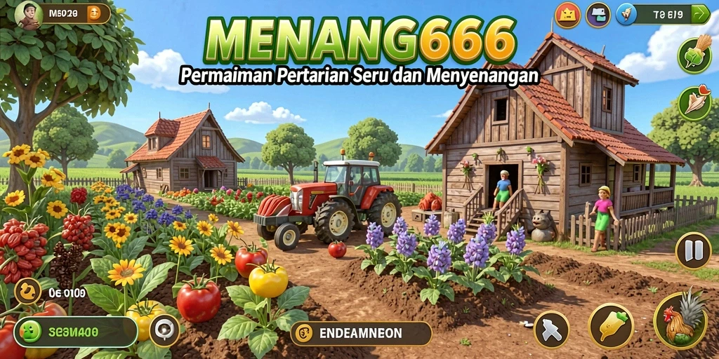 Tampilan gameplay pertanian yang menarik dan interaktif di MENANG666.