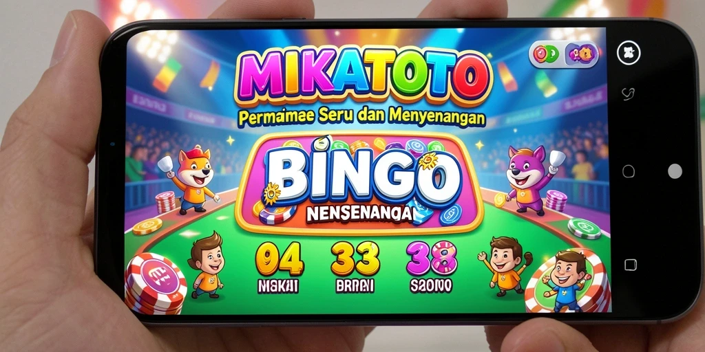 Screenshot utama MIKATOTO menampilkan momen seru permainan Bingo.