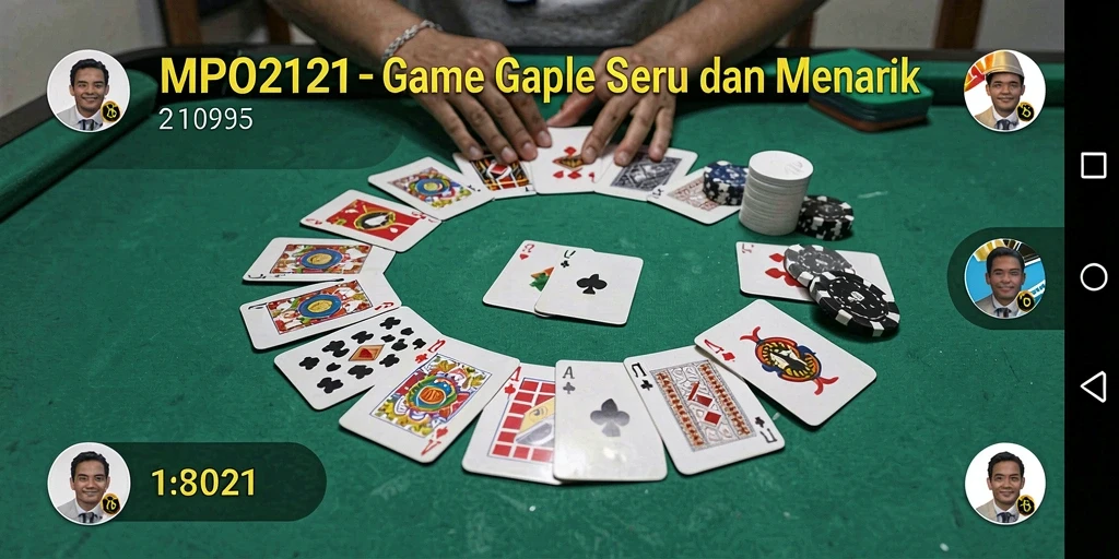 Tampilan gameplay seru MPO2121 yang penuh strategi Gaple.