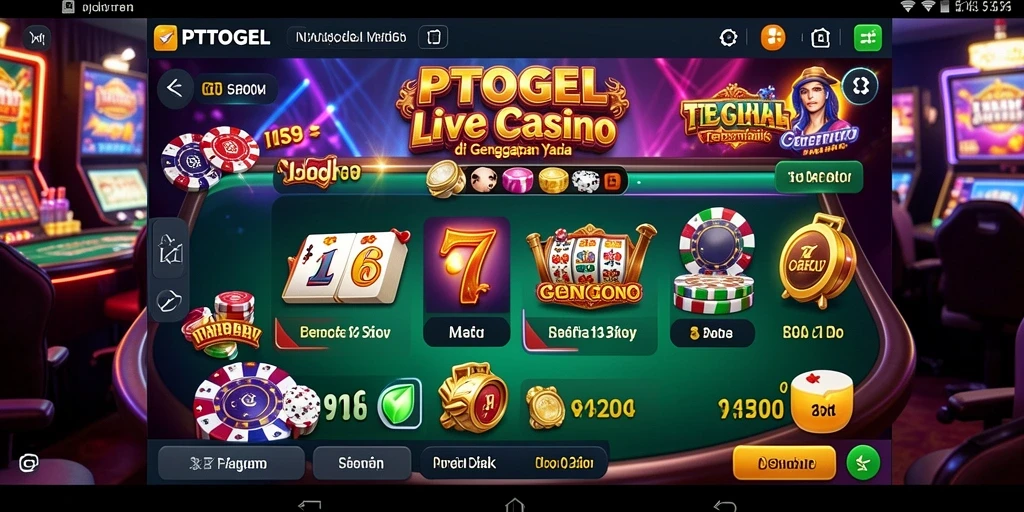 Screenshot gameplay Live Casino PTTOGEL menampilkan dealer profesional dan suasana bermain yang seru.