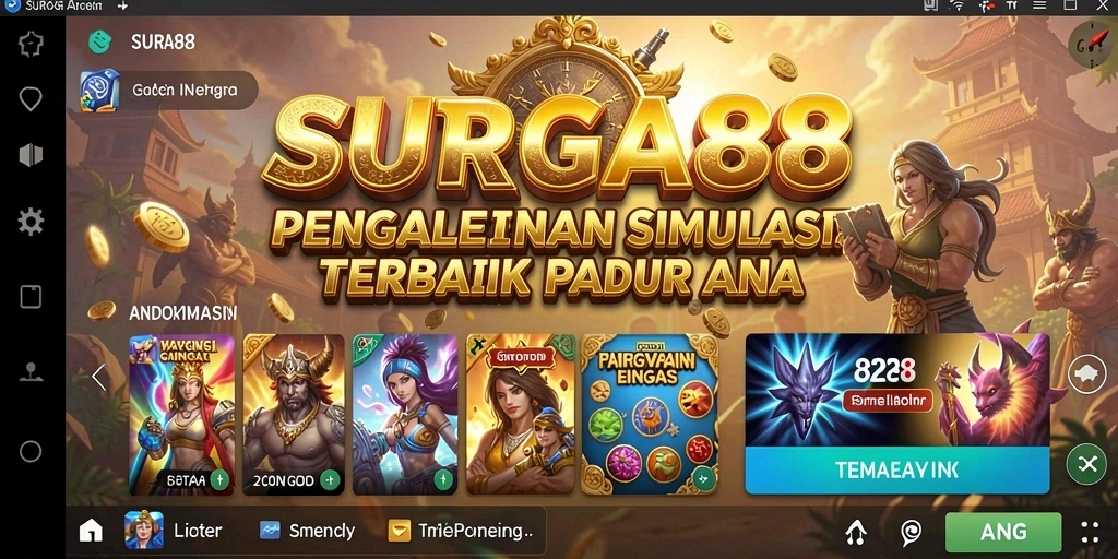Screenshot gameplay <strong>SURGA88</strong> yang menampilkan aksi simulasi nyata.