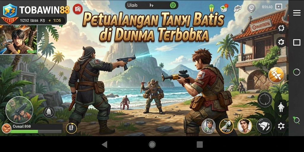 Tampilan gameplay Open World TOBAWIN88 yang menakjubkan dan penuh petualangan.