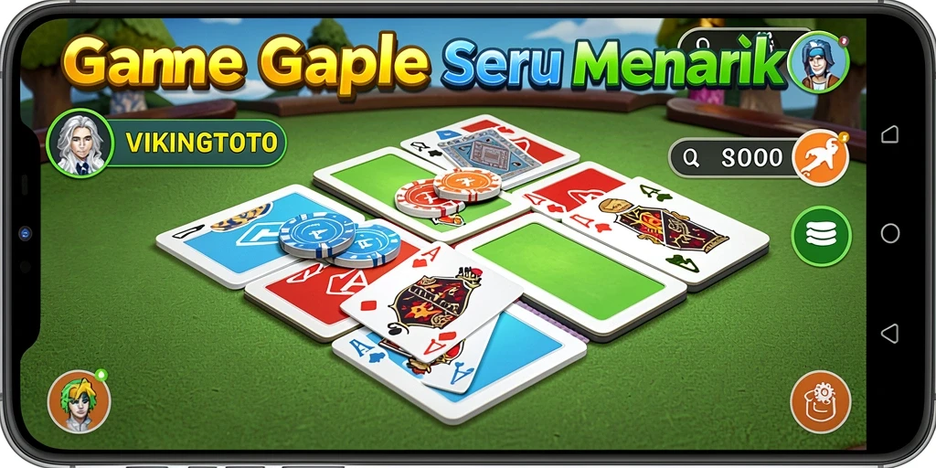 Tampilan gameplay seru VIKINGTOTO saat bermain Gaple.